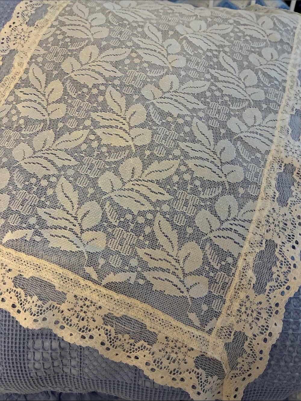 Vintage-Inspired Cream Lace Table runner- Home Accents